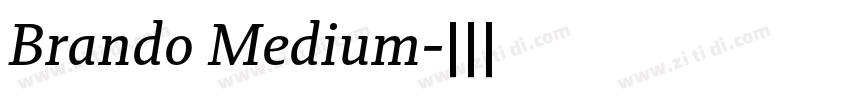 Brando Medium字体转换